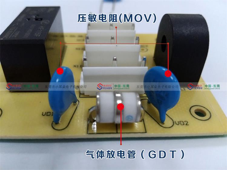 压敏电阻为限压型器件,当两端施加工作电压时阻值很高,漏电流为μA级。随着端电压升高,压敏电阻阻值降低,端电压超过一定值后阻值急剧降低,漏电流可高达20~40KA,形成雷电泄放通道。当电压降低至工作电压后,压敏电阻的漏电流迅速减小,恢复原来状态。 常用压敏电阻特性 直流开关电源常用的压敏电阻主要参数如下: Uc:最大持续工作交流电压,一般为385V。